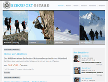 Tablet Screenshot of bergsport-gstaad.ch